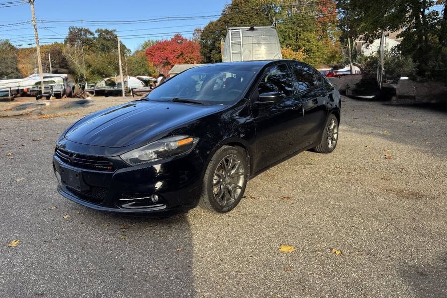 2013 Dodge Dart in Pitch Black Clear Coat for sale at Iron Wolf Motors in Worcester, MA