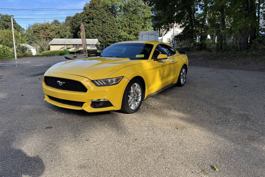 2016 Ford Mustang in Triple Yellow Tri-Coat for sale at Iron Wolf Motors in Worcester, MA