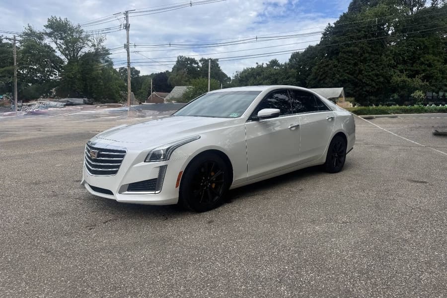 2018 Cadillac CTS in Crystal White Tricoat for sale at Iron Wolf Motors in Worcester, MA