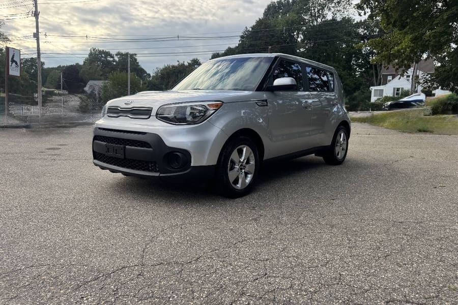 2018 Kia Soul in Bright Silver for sale at Iron Wolf Motors in Worcester, MA