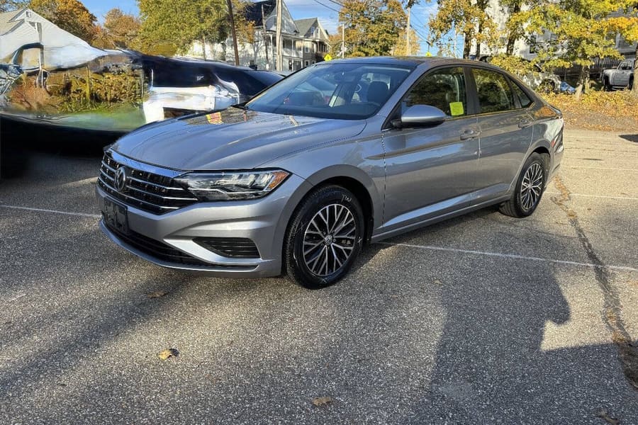 2021 Volkswagen Jetta in Pyrite Silver Metallic for sale at Iron Wolf Motors in Worcester, MA